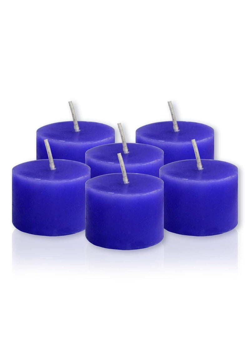 HOME GENIE Home Genie Lavender Fragnance Votive Candle Set 6 Lavender Votive Candle Long Burn Time Candles for Home Dcor Diwali Birthday Party Wedding Romantic Dinner Pack of 6  - Image 1