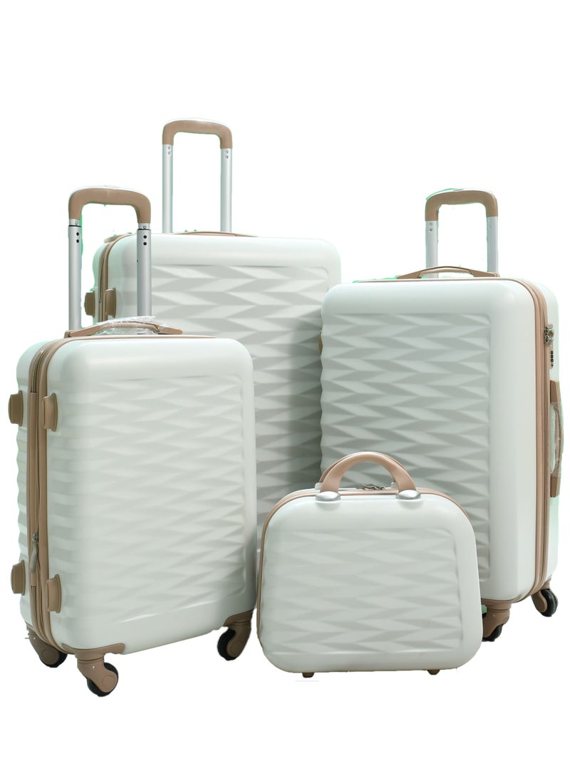 MORANO - 4-Piece ABS Spinner Luggage Trolley Set - Image 1