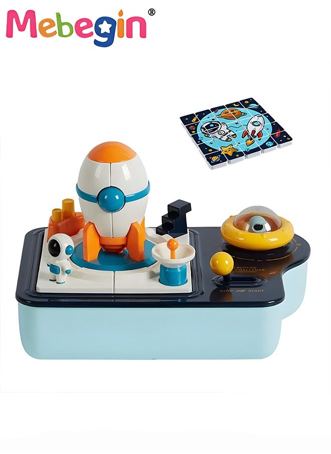 MEBEGIN Rocket Blocks Set, Educational Space Rocket Toy, Timing Ejection Block, Preschool Educational Toy, Interactive Board Game, Ideal Gift for Kids Aged 3+  - Image 2