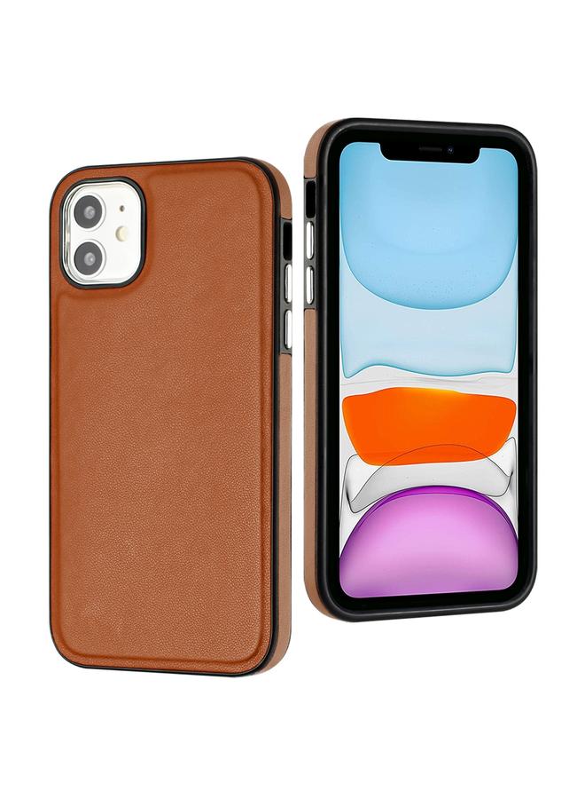 Zaboon Case For iPhone 12 Leather Texture Full Coverage Phone Case - Image 2