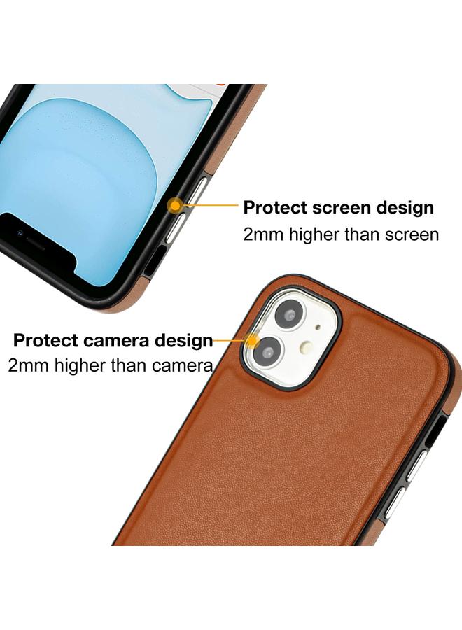 Zaboon Case For iPhone 12 Leather Texture Full Coverage Phone Case - Image 4