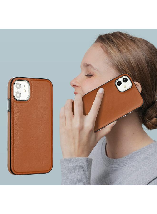 Zaboon Case For iPhone 12 Leather Texture Full Coverage Phone Case - Image 5
