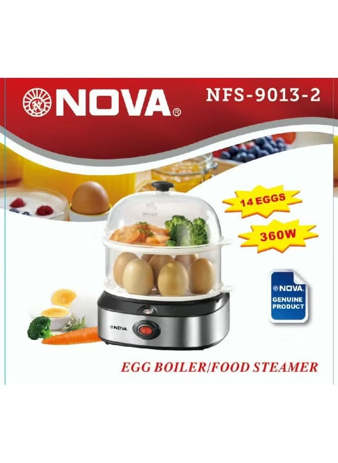 NOVA NOVA EGG BOILER FOOD STEAMER NFS 9013-2  - Image 1