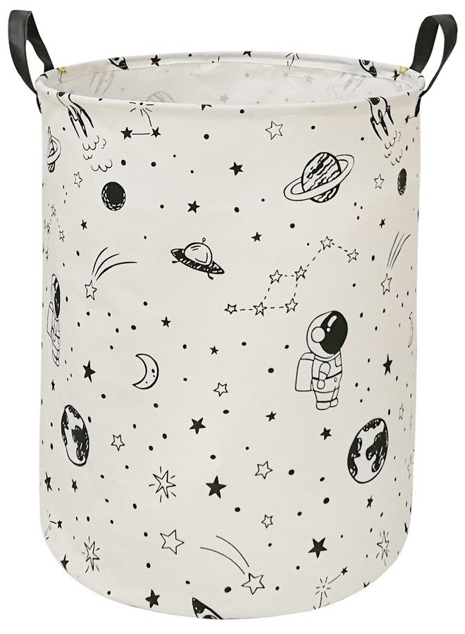 ACMUUNI Baby Laundry Clothes Basket Astronaut Pattern Laundry Hamper with Handles, Kids Gifts Storage Bin for Boys Girls Room, Bedroom Decor, Toys Nursery (astronaut) - Image 1