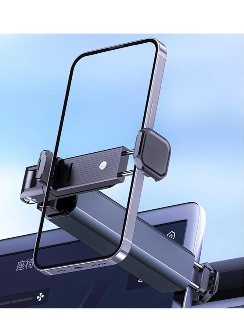 JAJEEK - Airplane Phone Mount – Travel Must-Have Foldable Phone Stand with 360° Rotation, Pocket-Sized Holder for Airplane Seat Back, Tray Table, Car Back Seat & Trunk, Portable & Hands-Free Viewing - Image 1