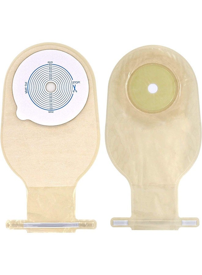 Generic One Piece Ostomy Colostomy Bags, Ostomy Supplies, Drainable Ostomy Pouch for Ileostomy Stoma Care,20-65mm,10pcs  - Image 1