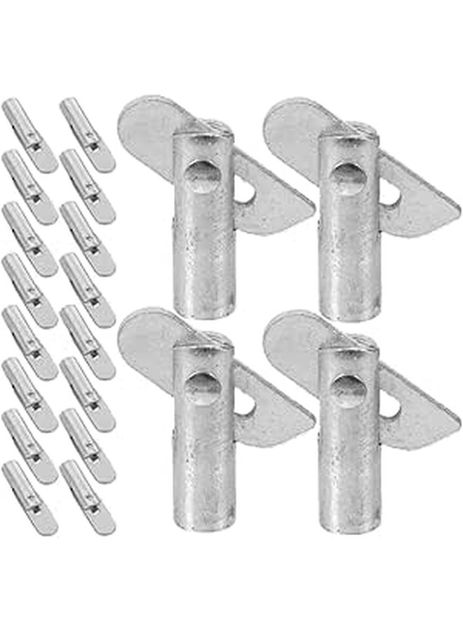 20 Pcs Scaffolding Locking Pins Galvanized Steel Guardrail Bracket Fixing Pins For Scaffold Coupling And Repair - Image 1