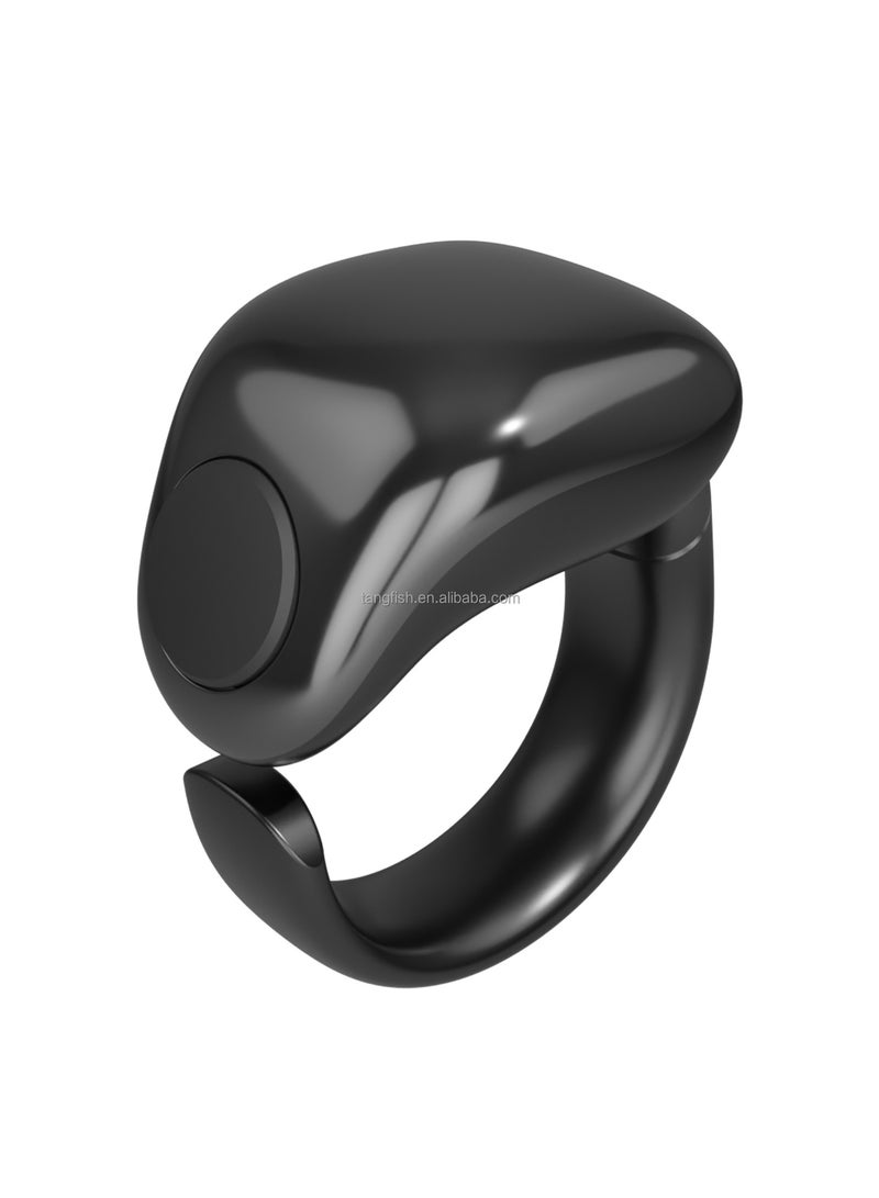 حلقة ذكية من تسبيح ذكر، عداد إصبع حلقي قابل للتعديل بمقاسين (20/22/)، يدعم التطبيق حلقات تذكير للصلاة الرقمية، حلقة ذكر مقاومة للماء مكونة من 4 أرقام للمسلمين (أسود) - Image 2