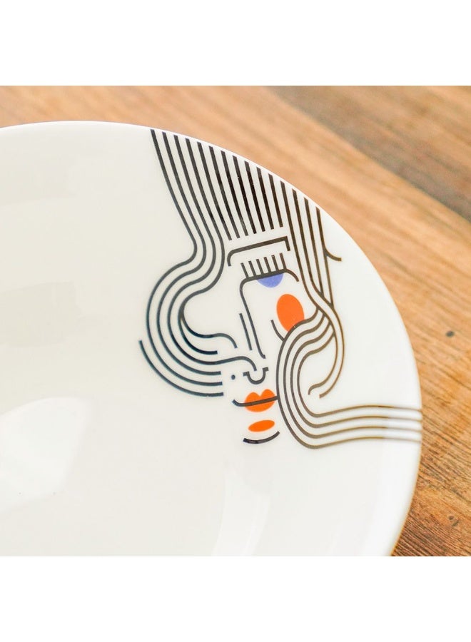 DANUBE HOME Danube Home Claire Fine Bone China Soup Bowl 16Cm Elegant And Durable Perfect For Soups Stews Or Salads Stylish Design For Everyday Dining Or Special Occasions Dishwasher Safe  - Image 2