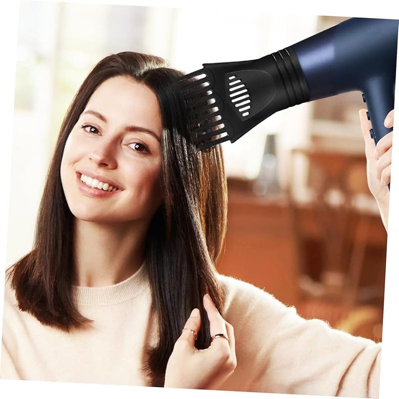 2 Pcs Heat Resistant Plastic Hair Dryer Nozzle Attachment Comb Diffuser For All Hair Types - Image 4