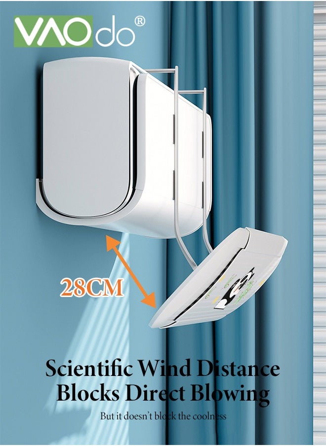 VAOdo Retractable Air Conditioner Air Deflector Matches 99% of Air Conditioner Models Air Conditioner Baffle Air Conditioner Accessory Thick Material Easy Installation  - Image 4