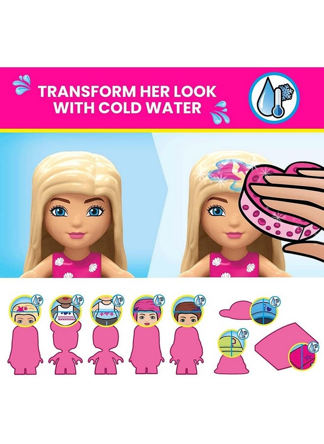 Mega Brands MEGA Barbie Color Reveal Building Toys Set, DreamHouse with 545 Pieces, 5 Micro-Dolls, 6 Pets and Accessories, 30 + Surprises, Kids Ages 6+ Years  - Image 3