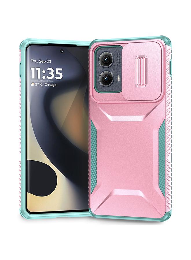 اس-توب جراب لهاتف Motorola Edge 5G 2024 جراب هاتف منزلق مزود بدرع كاميرا - Image 1