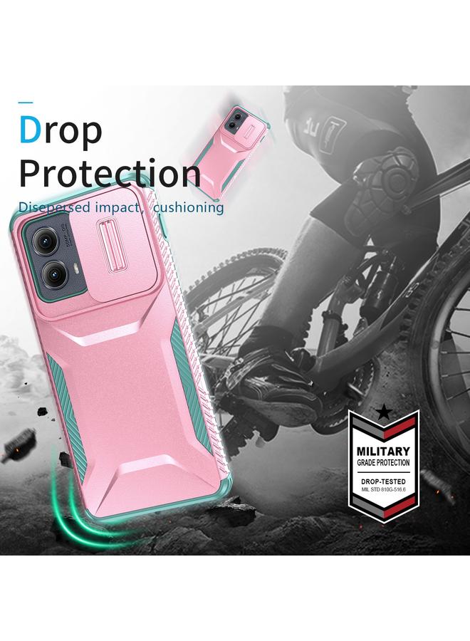 اس-توب جراب لهاتف Motorola Edge 5G 2024 جراب هاتف منزلق مزود بدرع كاميرا - Image 4