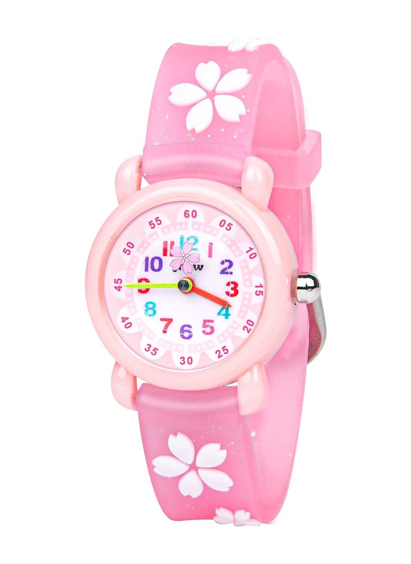 Excefore Kids Watch Girls Watch Waterproof 3D lovely Cartoon Toy Silicone Band Wristwatch Childrens Watches Gift for Girls Boys Age 3-11 Years Old  - Image 1