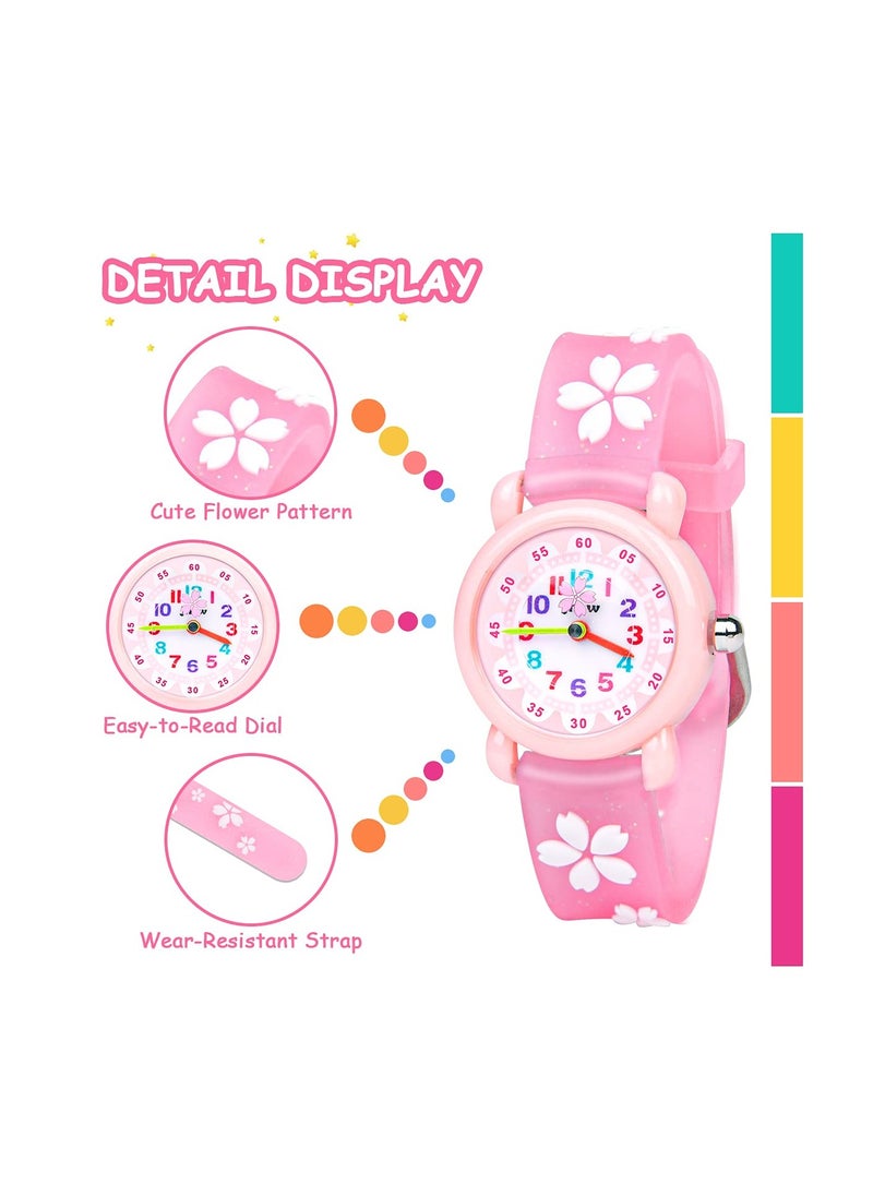 Excefore Kids Watch Girls Watch Waterproof 3D lovely Cartoon Toy Silicone Band Wristwatch Childrens Watches Gift for Girls Boys Age 3-11 Years Old  - Image 3