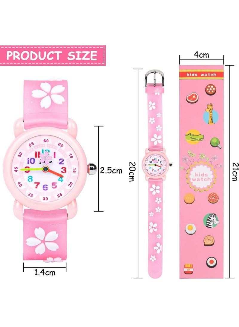 Excefore Kids Watch Girls Watch Waterproof 3D lovely Cartoon Toy Silicone Band Wristwatch Childrens Watches Gift for Girls Boys Age 3-11 Years Old  - Image 2