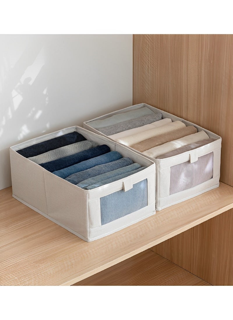 REOCLE 3 Pack Folding Storage Organizer with Handles 13×24×41CM Storage Cubes Collapsible Storage Bins Durable Storage Bins for Closet & Shelves & Offices & Toys  - Image 5