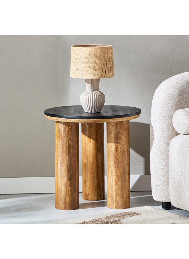 Home Box - Darcy Solid Wood Top End Table 5 x 55 x 55 cm - Image 1