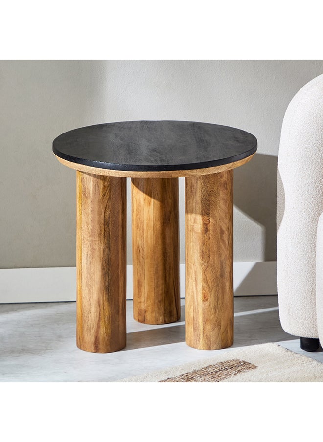 Home Box - Darcy Solid Wood Top End Table 5 x 55 x 55 cm - Image 1