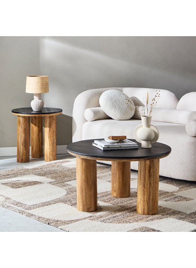 Home Box - Darcy Solid Wood Top End Table 5 x 55 x 55 cm - Image 1