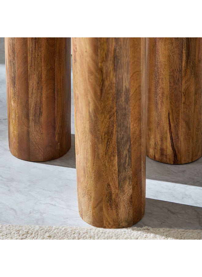 Home Box - Darcy Solid Wood Top End Table 5 x 55 x 55 cm - Image 1
