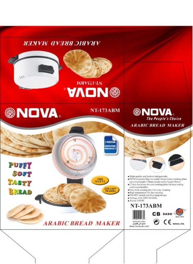 NOVA NOVA ARABIC BREAD MAKER NT-173ABM  - Image 1