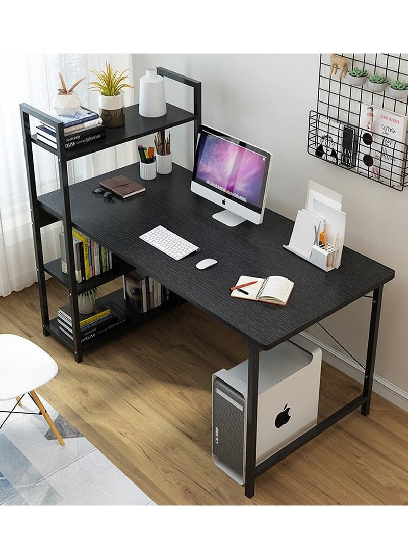 AGD Computer Desk with Storage Shelves Study Writing Table for Home Office, Modern Simple Style  - Image 1