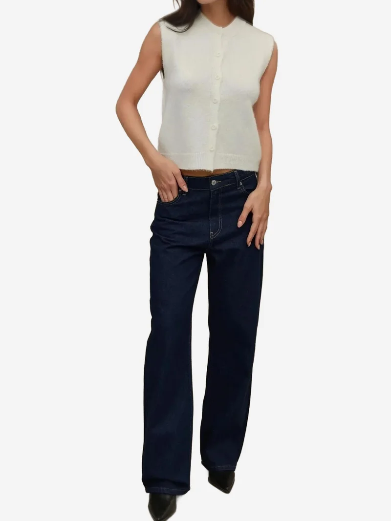 HICCUP Crew Neck Soft Touch Sweater Vest