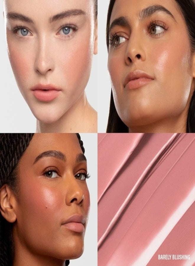MAKEUP BY MARIO Soft Pop Plumping Cream Blush Veil 5g – Shade Barely Blushing – Natural Flush, Hydrating, Buildable Color, Luminous Dewy Finish - Image 2