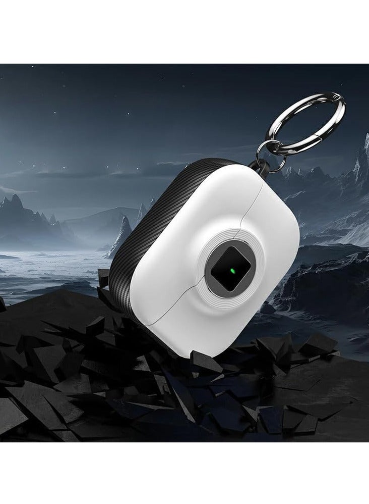 New Collection Compatible with AirPods 4th Generation Case Cover, Soft Skin Silicone Protective Special Design Game Console Design Case Cover with Keychain for AirPods 4 2025 Charging (Camera White)  - Image 2
