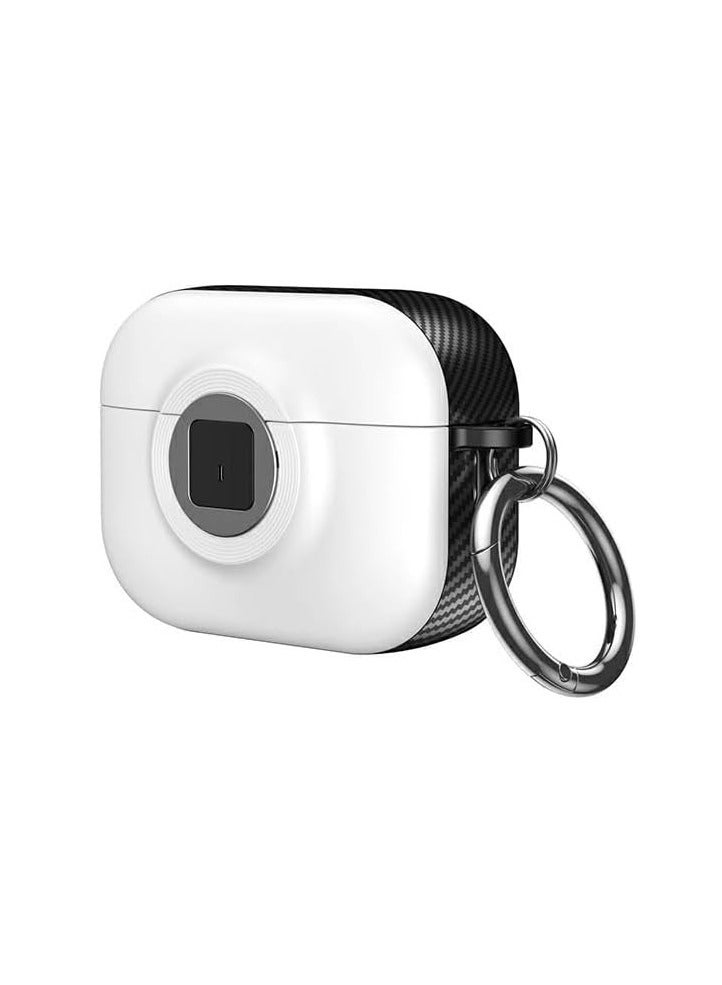 New Collection Compatible with AirPods 4th Generation Case Cover, Soft Skin Silicone Protective Special Design Game Console Design Case Cover with Keychain for AirPods 4 2025 Charging (Camera White)  - Image 1