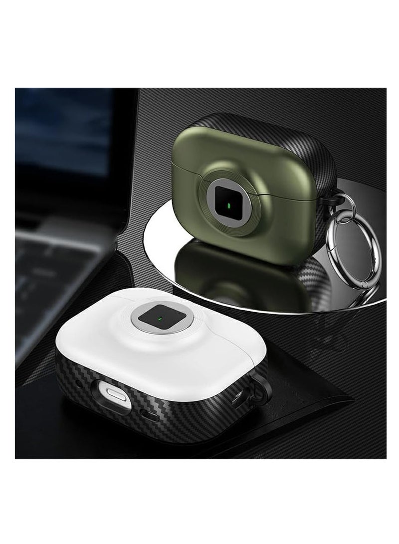 New Collection Compatible with AirPods 4th Generation Case Cover, Soft Skin Silicone Protective Special Design Game Console Design Case Cover with Keychain for AirPods 4 2025 Charging (Camera White)  - Image 3