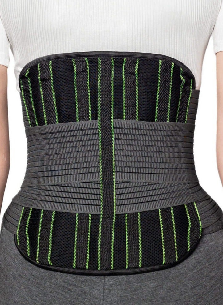 ANTAR Lumbar Sacral Orthosis Belt AT04502 PRO – Adjustable Lower Back Support with 6 Removable Reinforcements – Lightweight, Breathable & Comfortable Back Brace