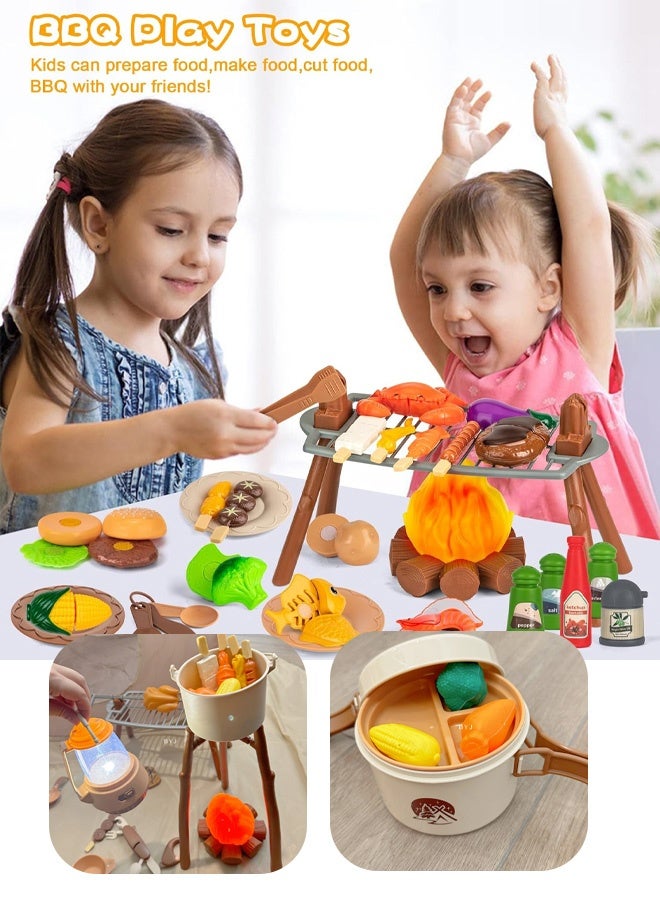 Kids Exploration Kit 34PCS - simulation barbecue toys with Camping Tent | Learning Toys| Camping Adventure Gear for Boys Girls 3-12 Years - Image 3