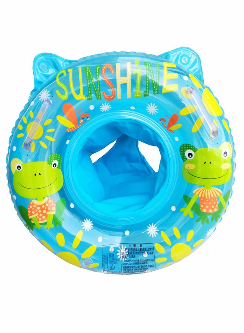 SOLARAE Baby Swimming Float Ring with Seat, Inflatable Children Waist Float Ring, Baby Free Swimming Ring, Pool Toys for Baby - Image 1