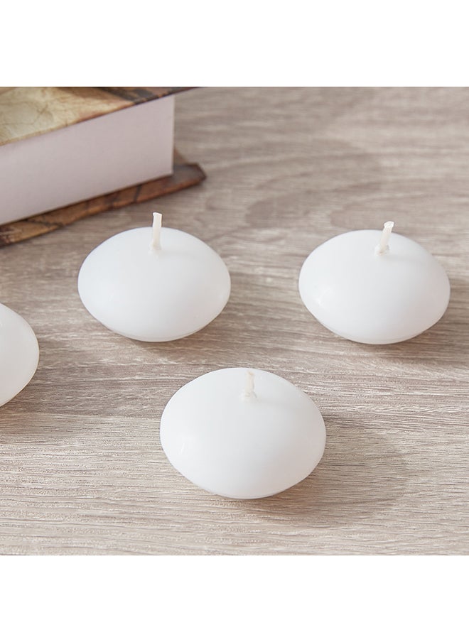 Home Box - Qara 6-Piece Vanilla Nuggets Floating Candle Set 4.5x2.5 cm - Image 1