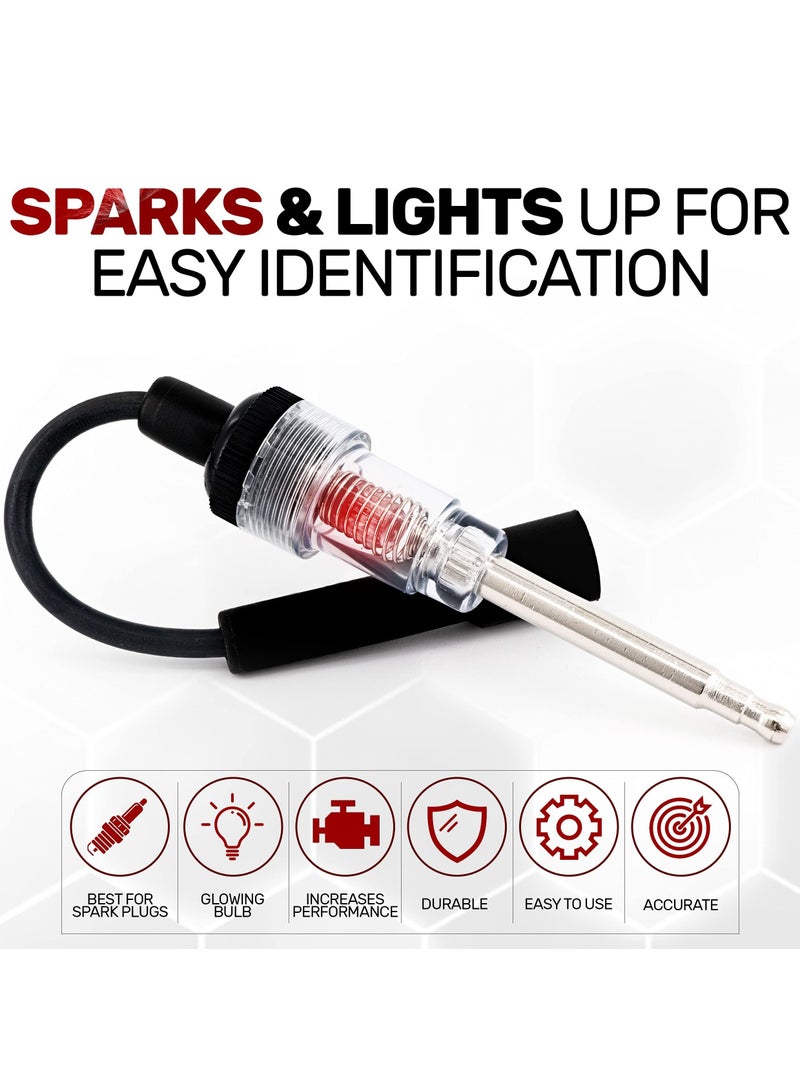 Inline Spark Plug Tester Engine Ignition Tester Straight Boot Ignition Tester - Image 3