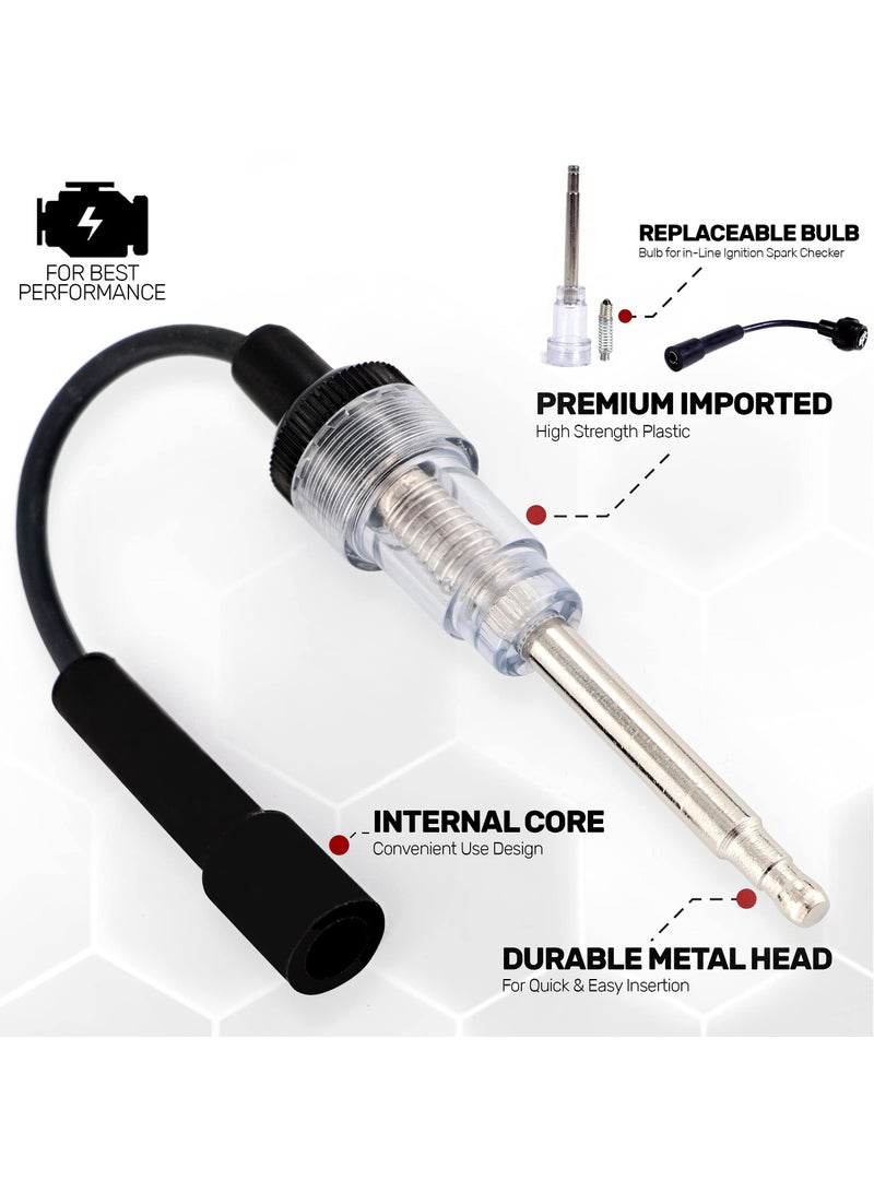 Inline Spark Plug Tester Engine Ignition Tester Straight Boot Ignition Tester - Image 2