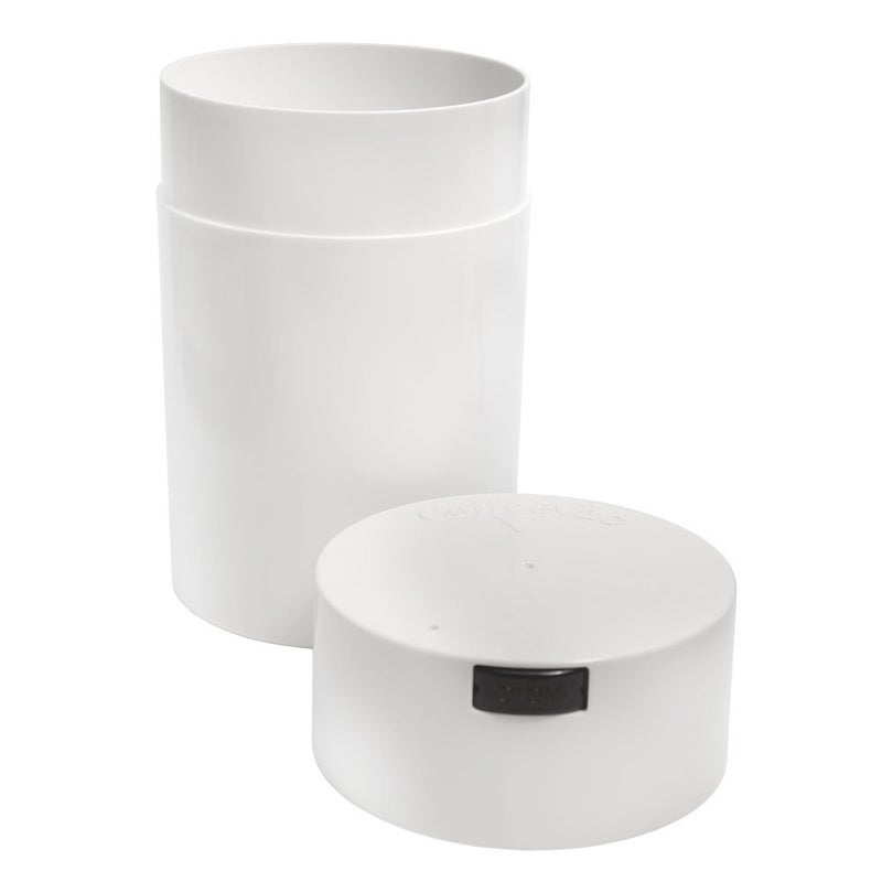 Coffeevac 1LB - Patented Airtight Container with Degassing Valve | Multi-use Vacuum Container Works as Smell Proof Containers for Ground Coffee and Coffee Bean Containers. White - Image 2