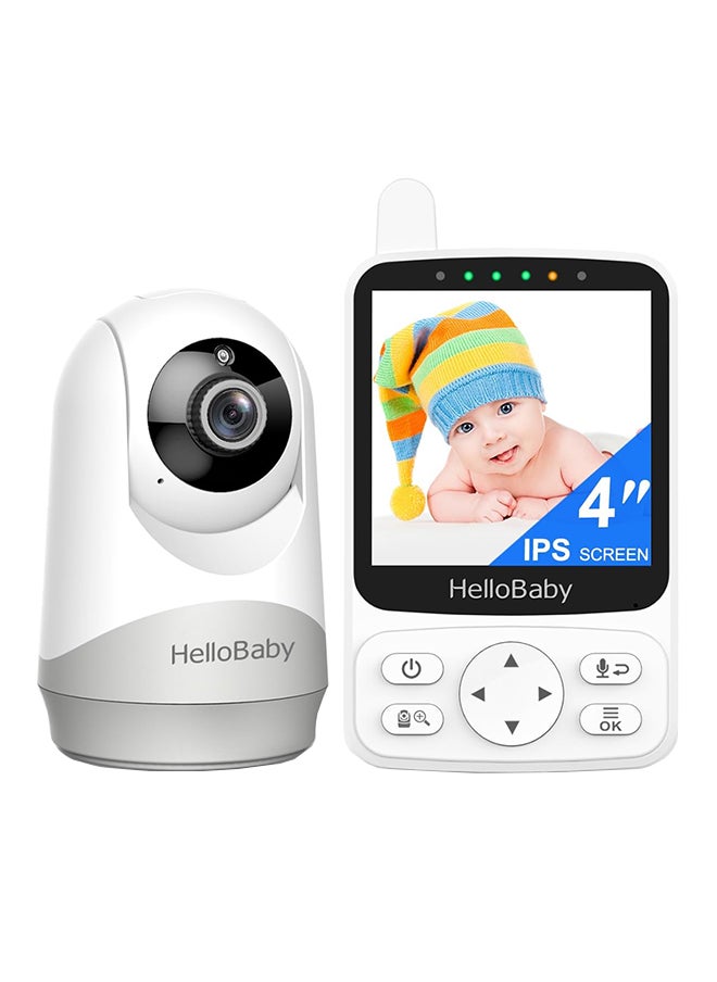 Hellobaby - 4 Inches IPS Screen Video Monitor With 29 Hour Battery Life, 1000 Ft Long Rang, Auto Night Vision, 2 Way Audio, Temperature Display - Image 1