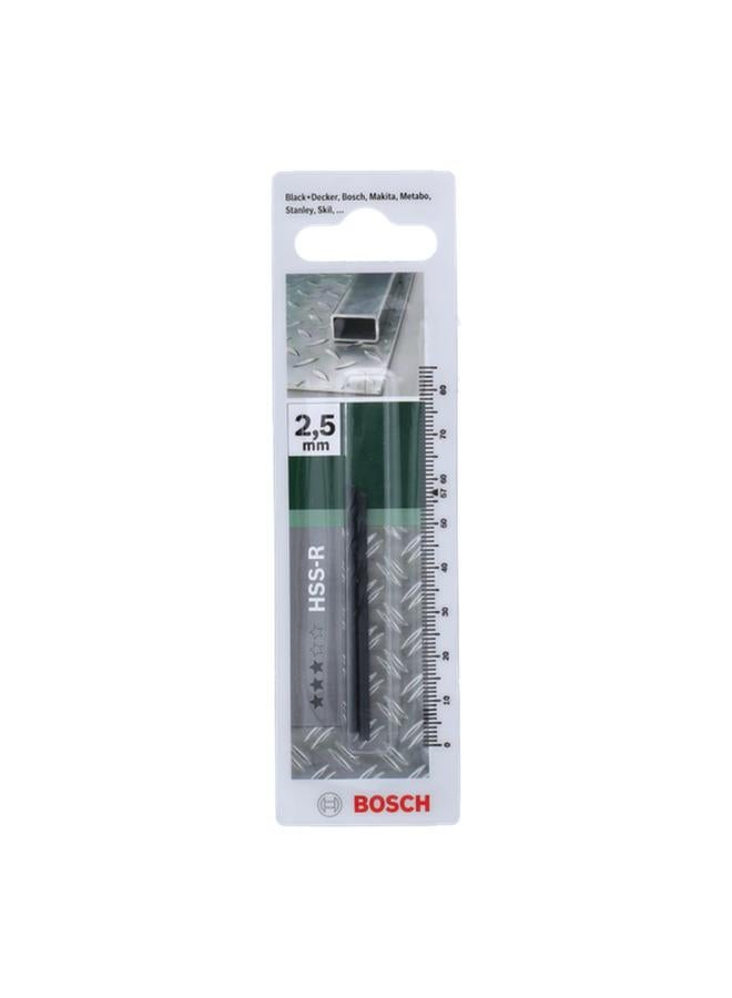BOSCH 2-Piece HSS-R Chisel Edge Metal Drill Bit Dark Grey 2.5 x 57mm JE2 609 255 003 - Image 1