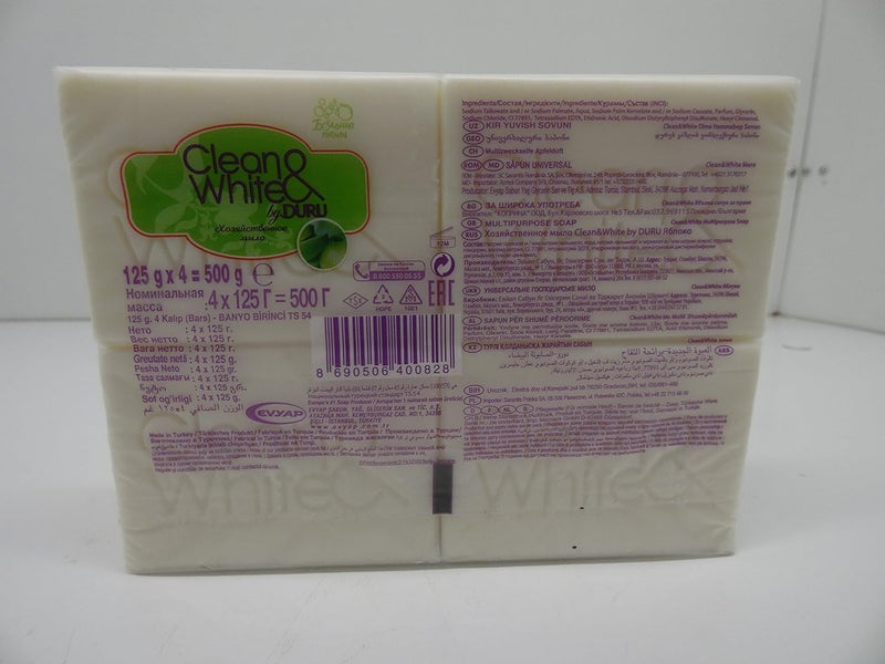 Duru Clean White Apple Soap 4 X 125 G Duru - Image 2