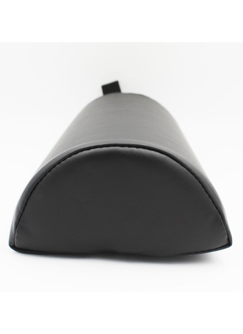 MASTER MASSAGE EQUIPMENT Small Semi Round Bolster, Easy-To-Clean Silky Soft Pu Upholstery, Water, Oil, And Abrasion Resistant, 15Cm Width X 7.5Cm Height X 33Cm Length (Black)  - Image 3
