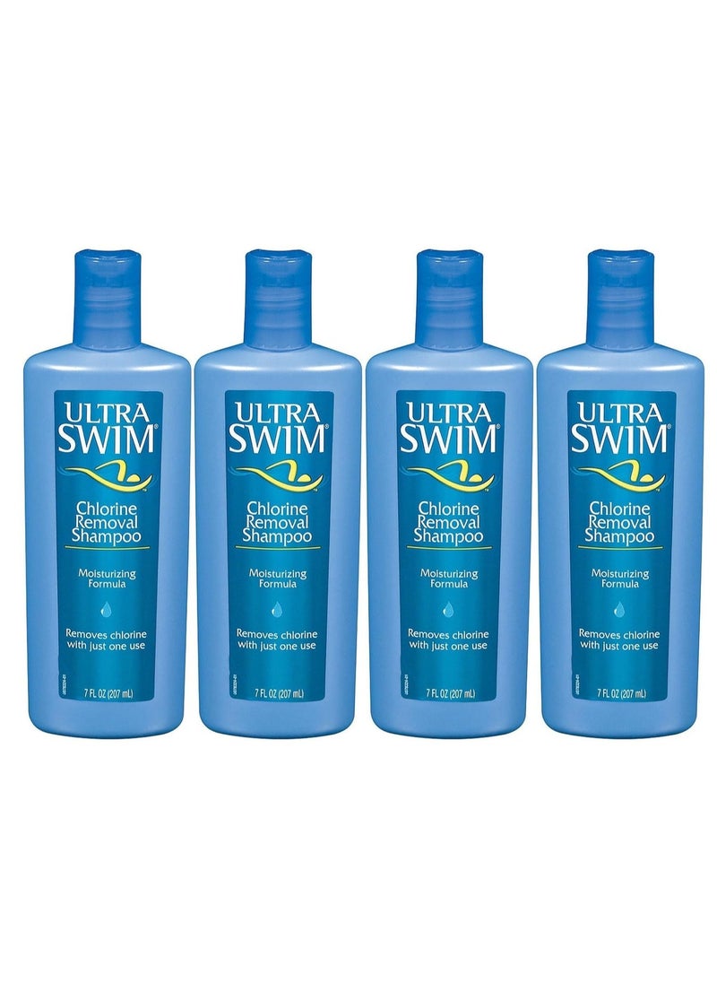 UltraSwim UltraSwim Chlorine Removal Moisturizing Shampoo, 7 oz., 4 Pack 