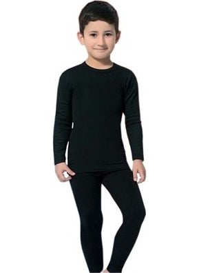 Tutku 0136 Boy Thermal Undershirt Black  - Image 2