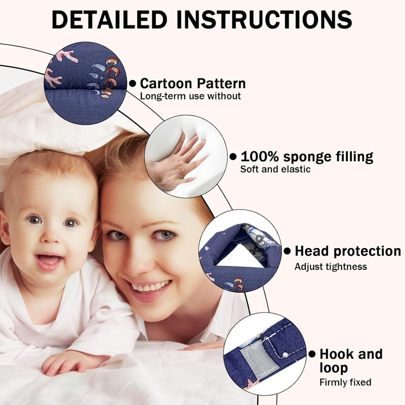 REFLYAWAY Baby Head Protector for Crawling Walking, Baby Helmet Adjustable No Bumps and Soft Cushion, Infant Safety Cap for Kid Learning to Walk - Image 4