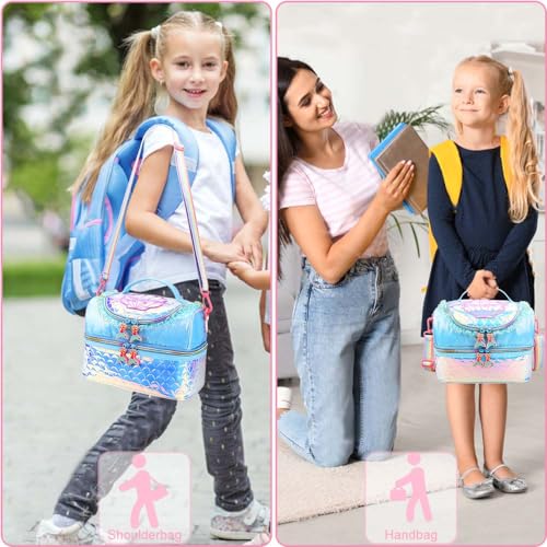 RHCPFOVR Kids Lunch Bag - Double - Decker Cooler Insulated Lunch Box for Boys Girls Women,Washable Lunch Bag with Strap and Reusable Toddler Lunchbox for School and Daycare - Image 4