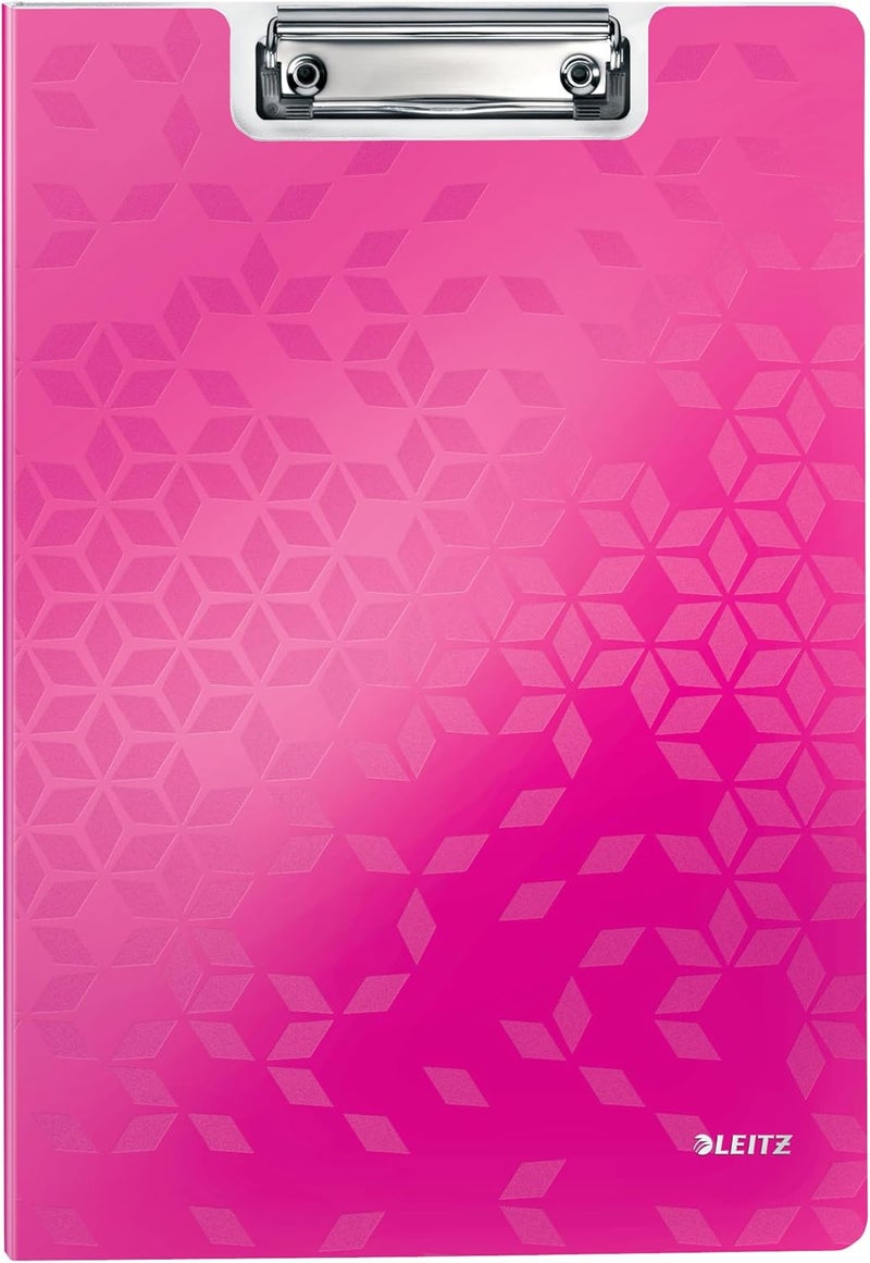 LEITZ Wow A4 Clip Folder Pink - Image 1