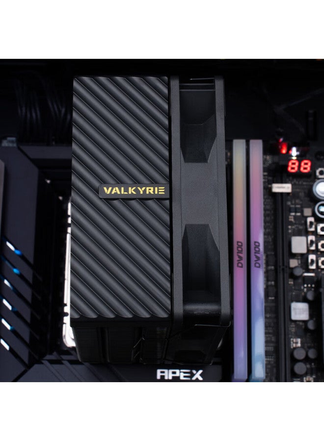 Valkyrie Aq125 Black Vk Cpu Air Cooler, Anti-gravity Four Heat Pipes Direct Touch, 12cm Fan, Compatible With Lga1700 Am5 - Image 5